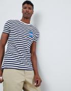 Asos Design Nasa Stripe T-shirt - White