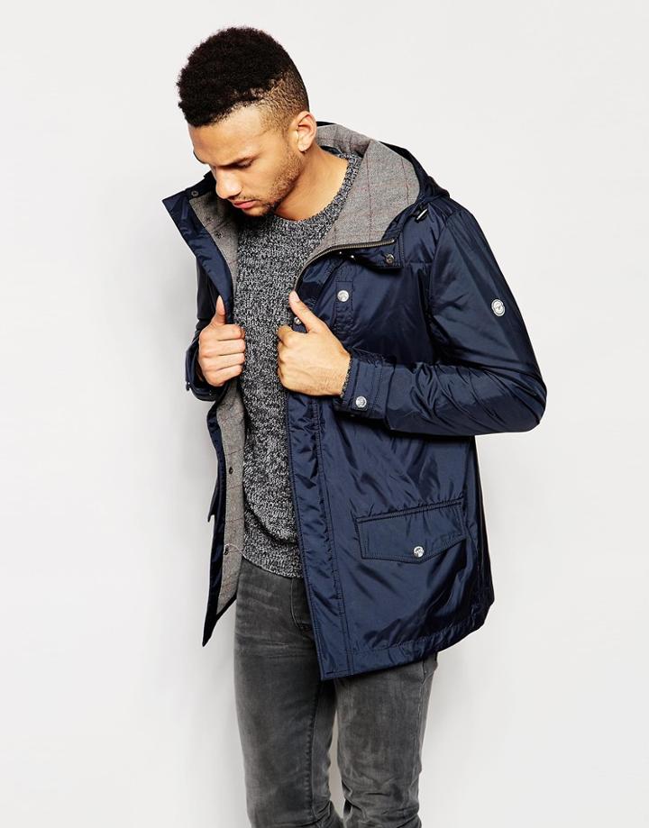Le Breve Hooded Jacket - Navy