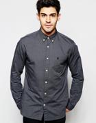 Selected Homme Oxford Shirt In Regular Fit - Gray
