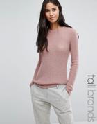 Y.a.s Tall Clovy Knitted Sweater - Pink