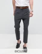 Noose & Monkey Pleated Tapered Pant - Gray