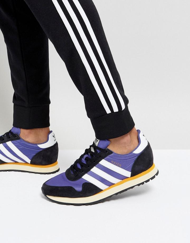 Adidas Originals Haven Sneakers In Purple By9720 - Purple