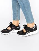 Adidas Originals Black Lace Up Open Trainers - Core Black