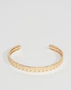 Asos Perforated Cuff Bracelet - Gold
