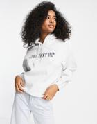 Carhartt Wip Relaxed Hoodie With Front Logo-gray