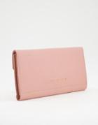 French Connection Envelope Wallet In Dusty Pink