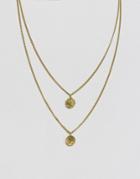 Made Double Layered Necklace - Gold