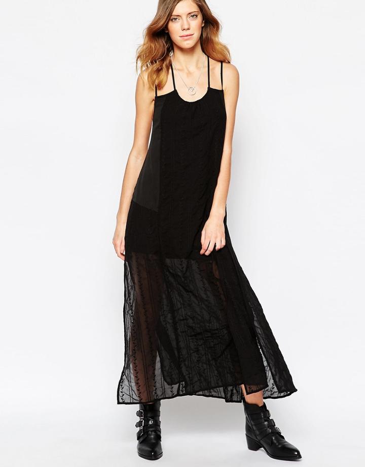Religion Merge Maxi Dress - Black