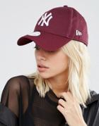 New Era 9 Forty Cap In Berry - Red