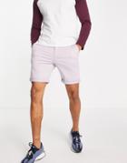 New Look Chino Short In Lilac-purple