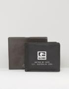 Globe Corroded Wallet - Black
