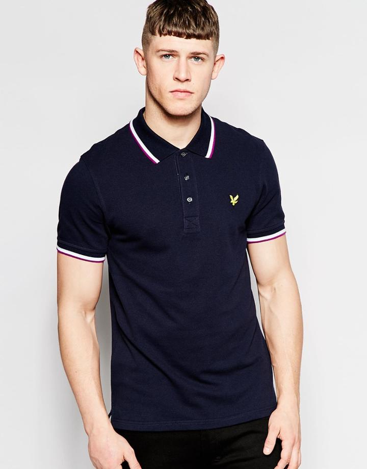 Lyle & Scott Tipped Polo Shirt - Navy