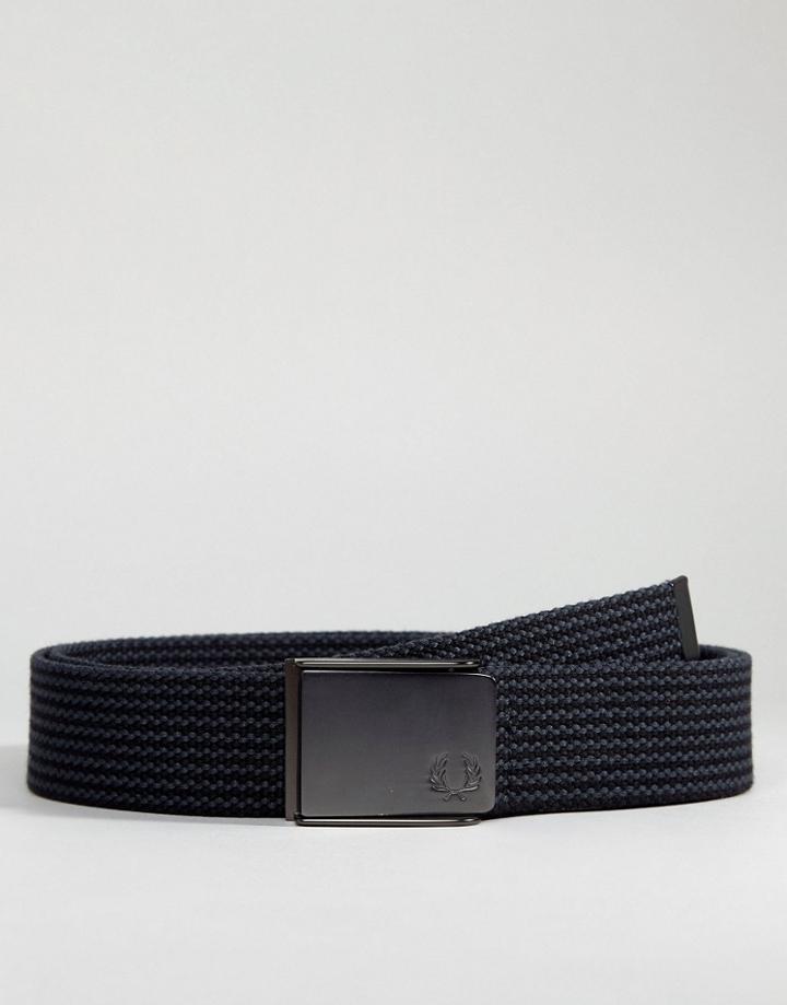 Fred Perry Webbing Belt Black - Black