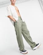 Rudie Wide Leg Pants In Olive - Part Of A Set-green