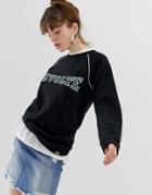 Blend She Casius Revolte Print Sweatshirt - Black