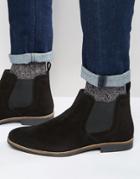 Red Tape Chelsea Boots Black Suede - Black