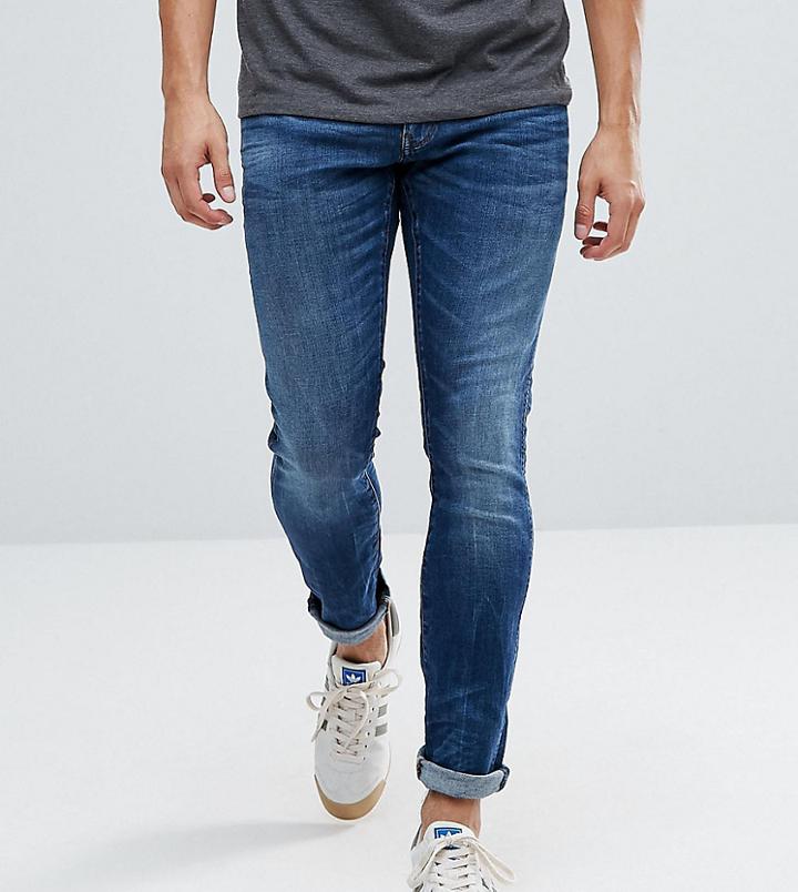 G-star Tall 3301 Deconstructed Super Slim Jeans Midwash - Blue