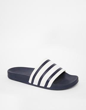 Adidas Originals Adilette Slider Flip Flops - Blue