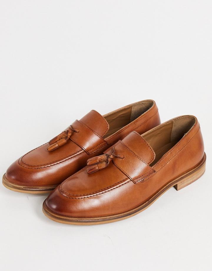 Schuh Raheem Loafers In Tan Leather-brown