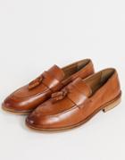 Schuh Raheem Loafers In Tan Leather-brown