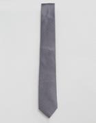 Penguin Formal Charcoal And Red Print Tie - Gray