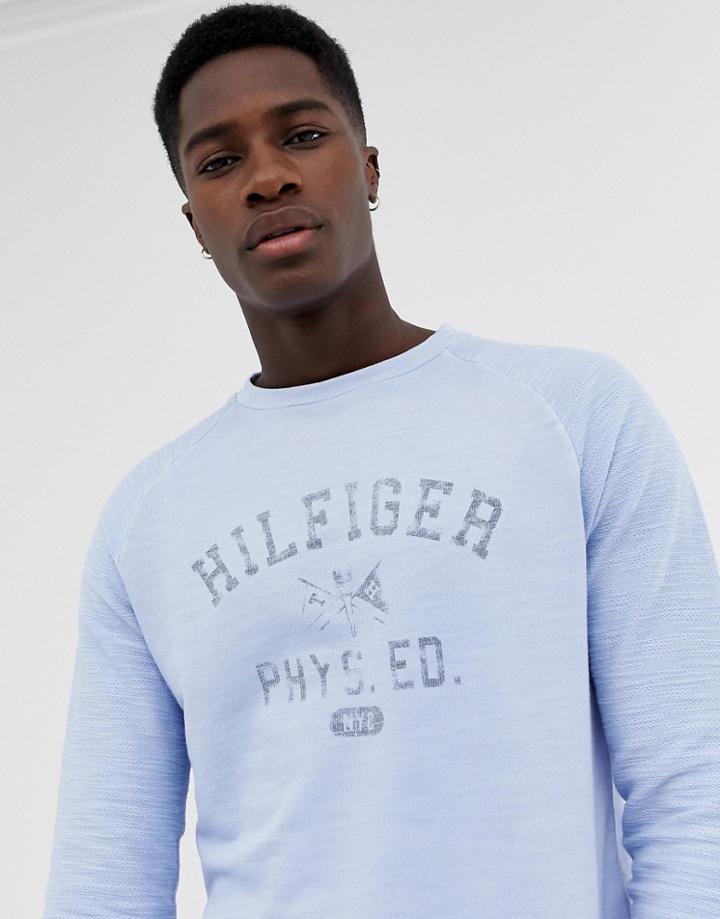 Tommy Hilfiger Crew Neck Printed Sweatshirt-blue
