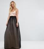 Asos Tall Tulle Spot Maxi Skirt - Black