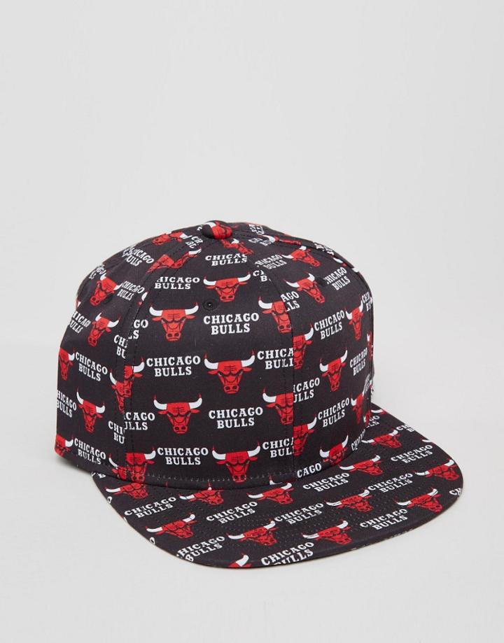 Mitchell & Ness Snapback Cap Mono Logo Chicago Bulls - Black