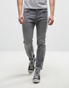 Lee Rider Stretch Slim Jean Sidewalk Gray Wash - Gray