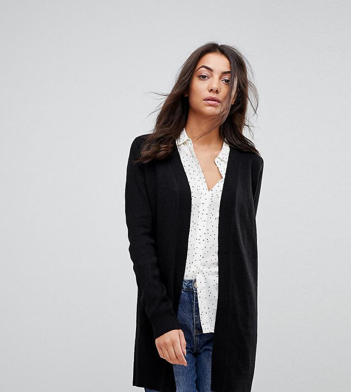 Brave Soul Tall Buzz Cardigan - Black