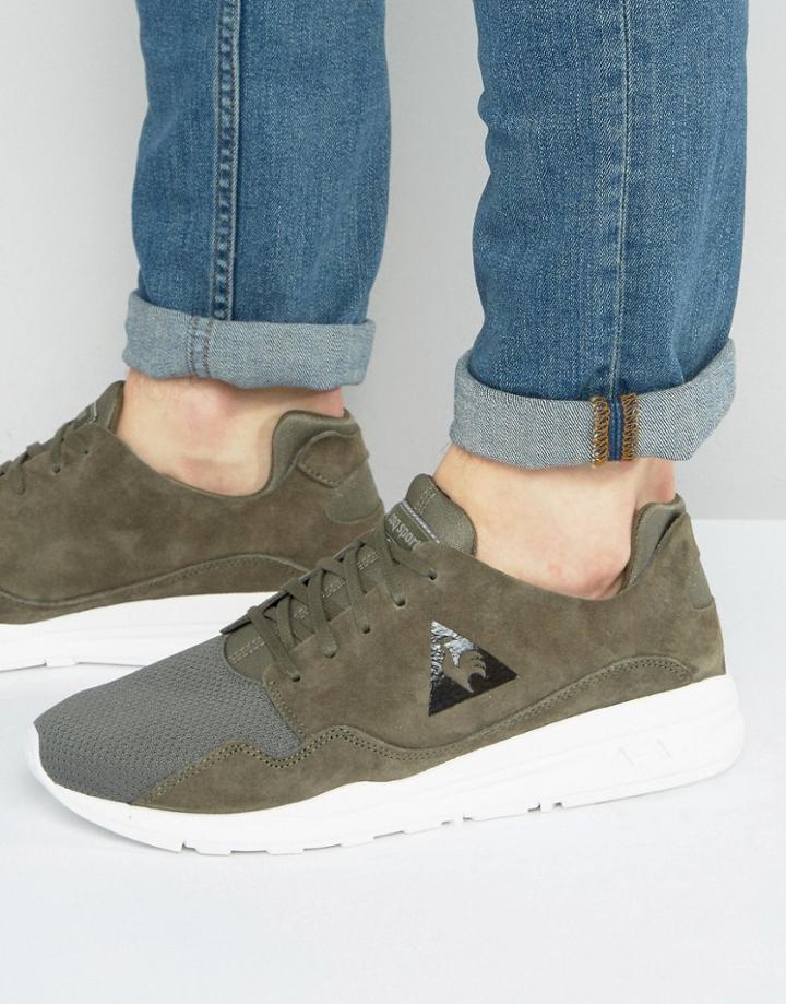 Le Coq Sportif R Mono Luxe Sneakers In Green 1710466 - Green