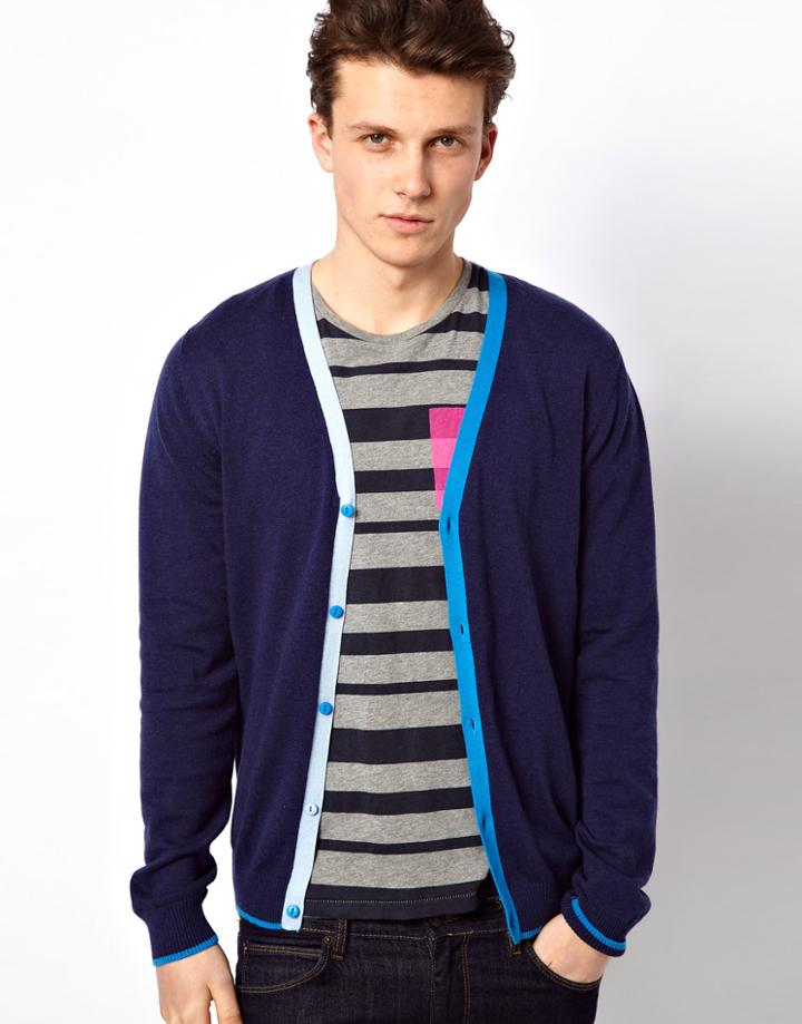 Esprit Cardigan With Contrast Trim