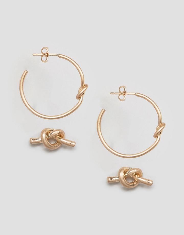 Selected Femme Sima 2 Pack Earrings - Gold