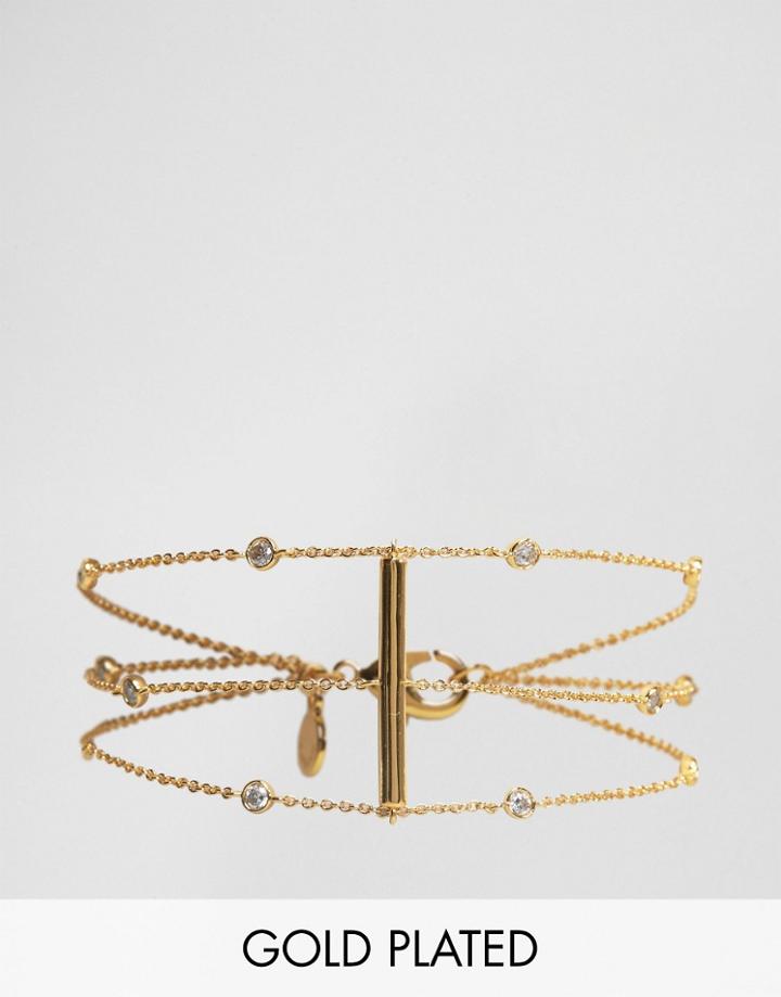 Gorjana Gold Plated Shimmer Bracelet - Gold