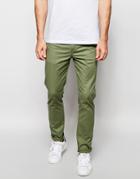 Asos Super Skinny Pants In Light Khaki - Sea Spray