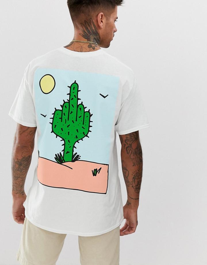 New Love Club Cactus Back Print T-shirt