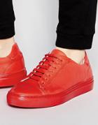 Kurt Geiger Murray Leather Sneakers - Red
