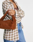 Svnx Sherpa Shoulder Bag In Orange