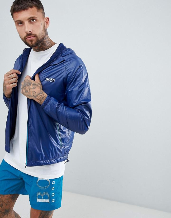 Boss Beach Windbreaker Jacket - Navy