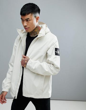 The North Face Mountain Q Jacket Waterproof Hooded In Vintage White - White