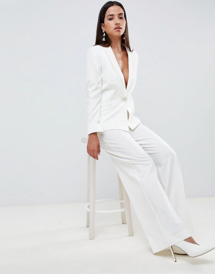 Asos Design Tailored Forever Blazer-white