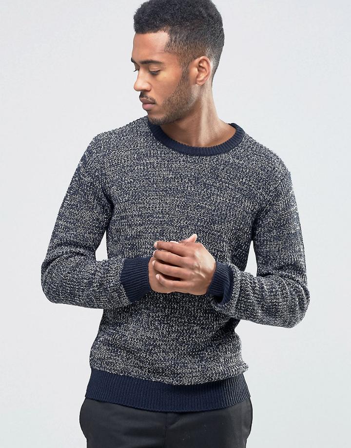 Another Influence Multi Yarn Sweater - Navy