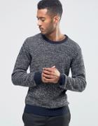Another Influence Multi Yarn Sweater - Navy