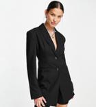 Collusion Fitted Blazer In Black