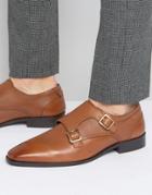 Kg Kurt Geiger Brook Leather Monk Shoes - Tan