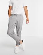 Topman Cotton Tapered Chinos In Gray - Gray-grey