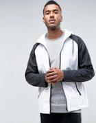 D-struct Water Resistant Festival Monochrome Jacket With Hood - Black