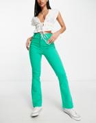 Asos Design 70's Flare Jean In Green