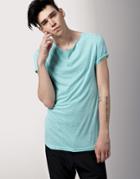 Unconditional Recycled Cotton Basic T-shirt - Blue