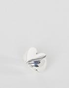 Cheap Monday Heart Signet Ring - Silver